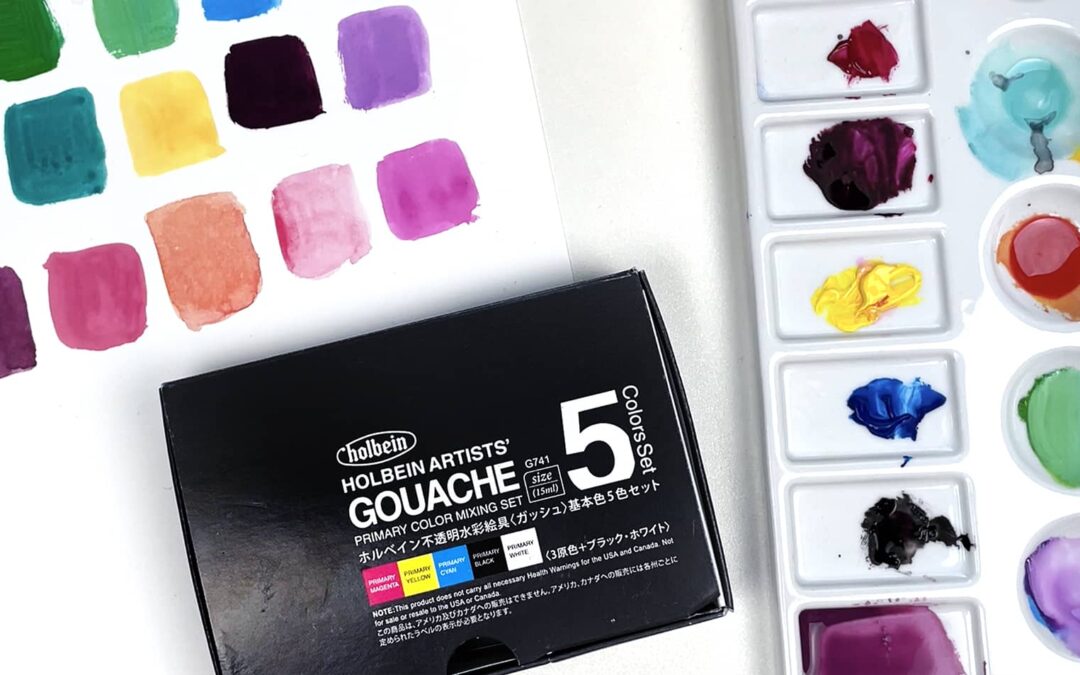 Holbein Gouache 5-Paint Set Review (Video)